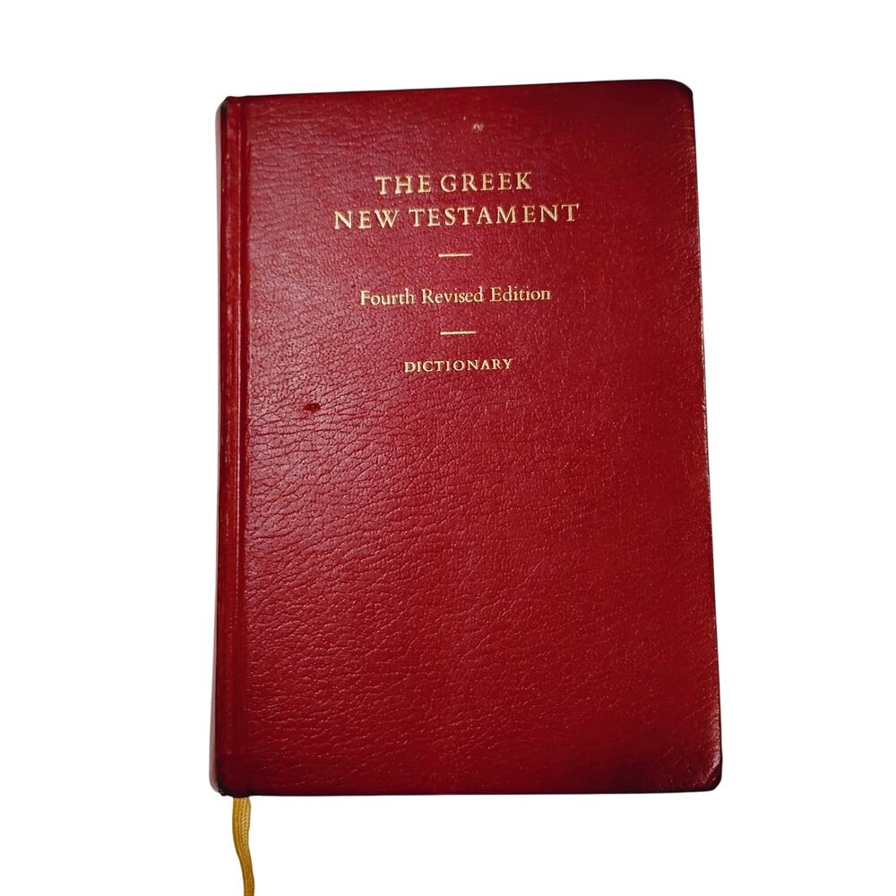 Vintage Greek New Testament Fourth Revised Edition Dictionary 1998 5113